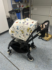 BUGABOO RARE SPECIAL EDITION ANDY WARHOL Butterflies And Bugs Fabric Apron Hood