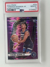 2024-25 Panini Prizm Terrence Shannon Jr. Rookie Purple Pulsar /35 #224 PSA 10