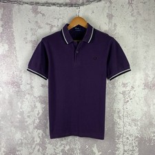 Vintage Fred Perry  Polo Shirt Men’s Luxury Tee Classic Purple Y2K Size M