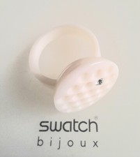 Swatch Bijoux : Anneau " Lune Illusion " (JRW016) Blanc/Céramique Neuf / Rare
