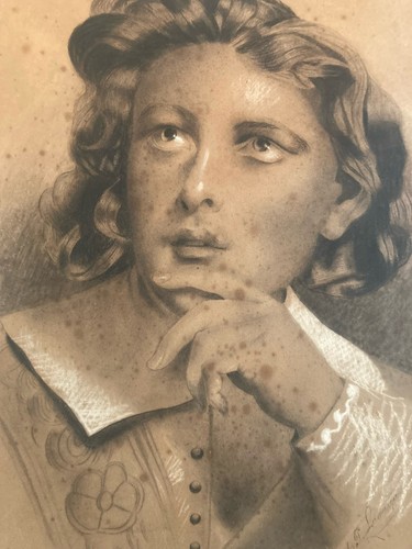 Dessin crayon portrait tête - crayon,