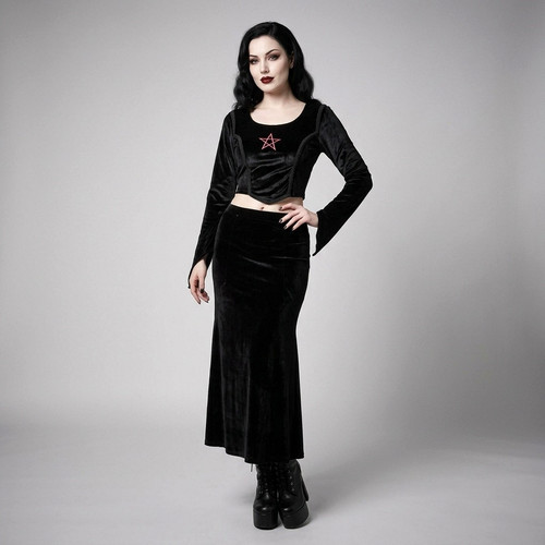 Top corset pentagramme - corset,