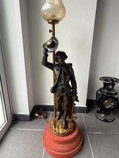 Lampe - Sculpture en bronze en
