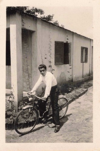 Old photograph young man - old,