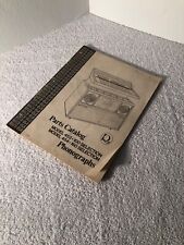 Rock-ola, Orignal, Jukebox, Phonographs, Parts Catalog, Model 453 & 454, Manual