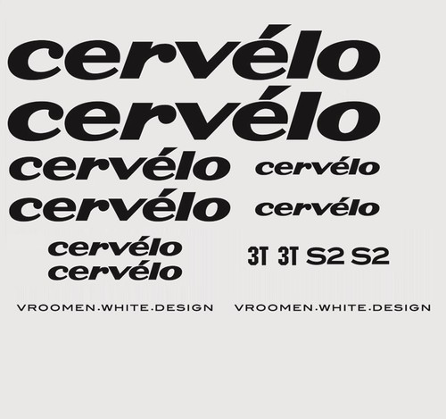 Cervelo decals bicycle noir - s2,