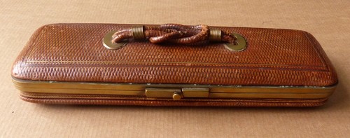 Boite soufflet cuir 19e - soufflet,