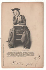 Old postcard - woman: doctor: the student - traditional headdress costume - unwritten