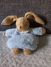 C4 blue rabbit trousselier blanket