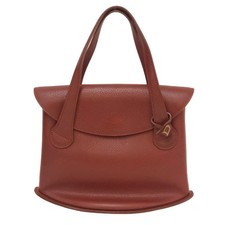 DELVAUX Charm De Sac À Main En Cuir Rouge Avec Logo Punching