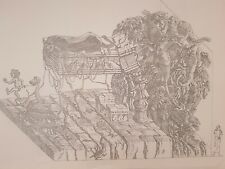 1992 Eurodisney Disney land Paris Original Concept Art Parade PROP Blueprint Cel