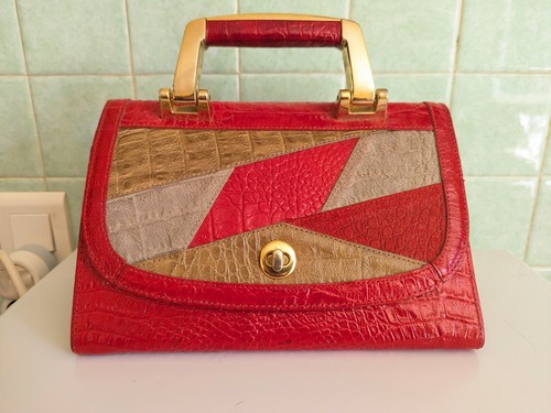 Sac main femme cuir effet - sac, à