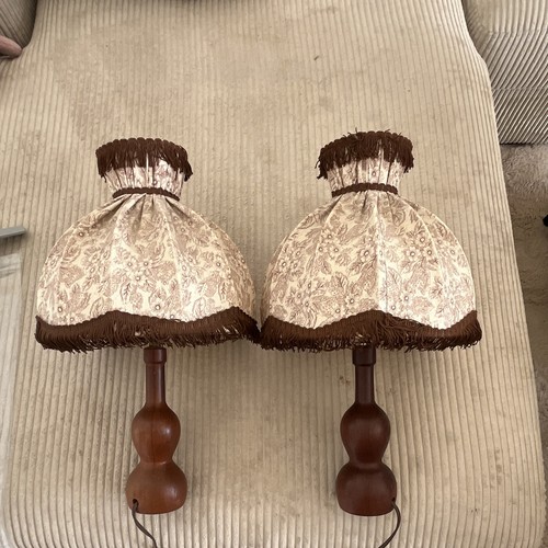 Lot lampes chevet bois - lot,