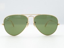 Bausch Lomb Ray Ban Sunglasses Vintage 1980s Pilot Metal Gold Tone 58mm