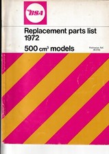 bsa replacement parts list