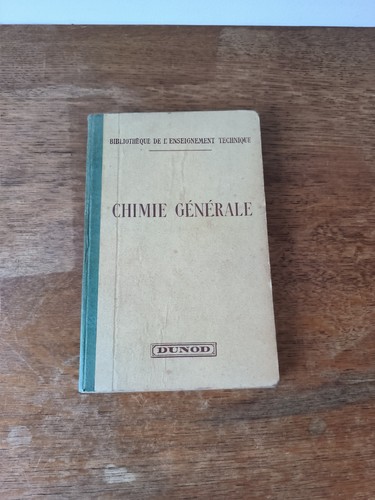 Dunod chimie générale - chimie, g