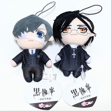 Black Butler Kuroshitsuji figure plush doll set 2 Ciel Sebastian Japan m646