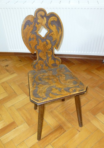 Chaise environ 1880 sculptée - environ,