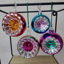 Boule Noël Vintage – Ornement Sapin Multicolore - 70s