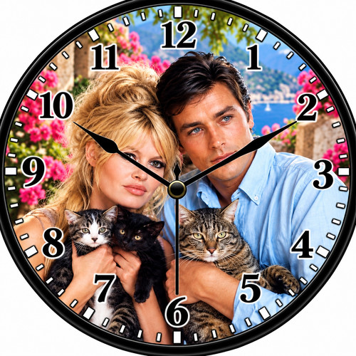 Pendule murale alain delon - pendule,