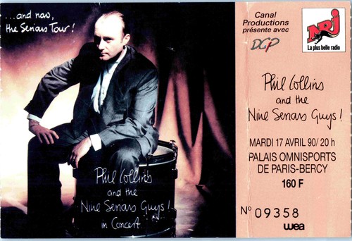 Billet concert phil - phil, collins