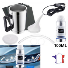 Kit Rénovation Phare Voiture Restauration Optique Polymère Polissage Anti-Rayure