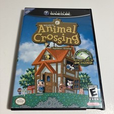 Animal Crossing (Nintendo Gamecube) Black Label w/MemoryCard Complete CIB Tested