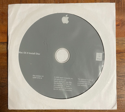 Dvd mac os9 install disc - dvd,