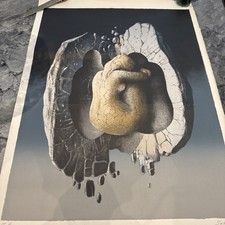 Claude Serre Surreal Lithograph Original Signed Artist Proof