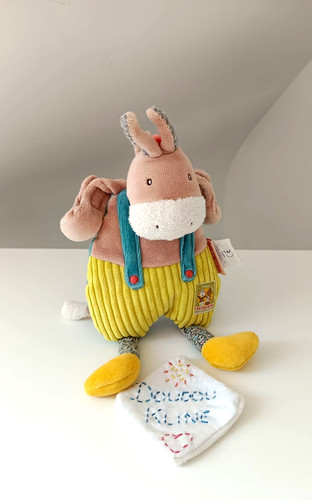 Peluche doudou âne marron - peluche/doudou,