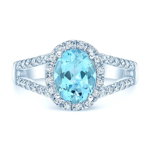 18k blanc coupe - 18k, ovale