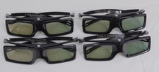 New Sony Set of 4 Active 3D TV RF Black Glasses TDG-BT400A