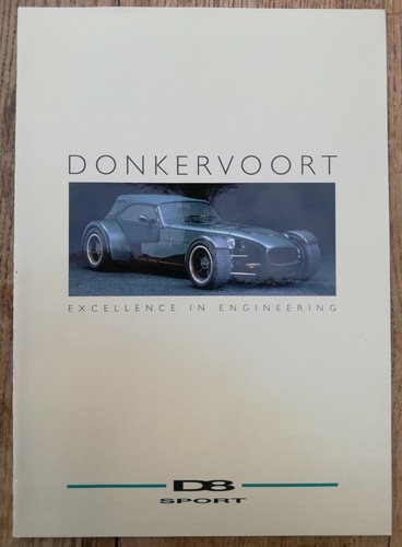 Donkervoort sport brochure - donkervoort, d8