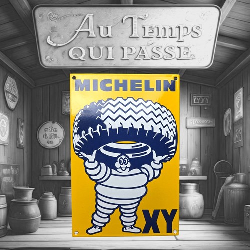 Plaque émaillée michelin - plaque, xy