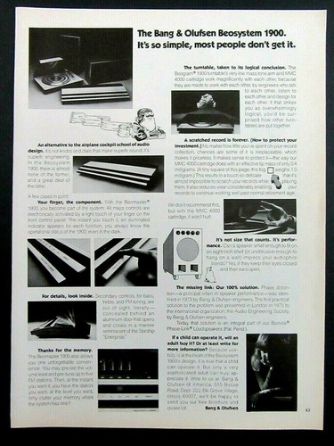 1977 bang olufsen - olufsen, beosystem