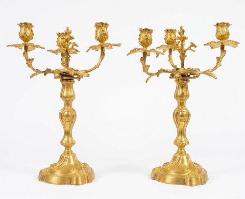 Paire candélabres formant - paire, de