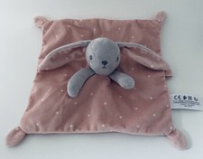 3347🌟Doudou lapin Rabbit rose Etoile attache tétine Simba Toys Nicotoy Kiabi
