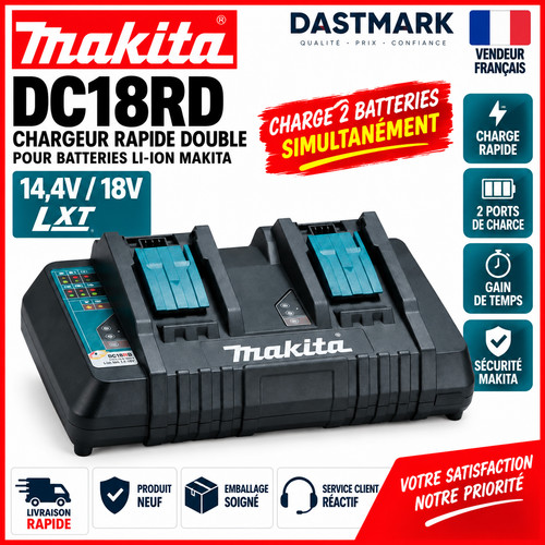 Chargeur rapide double makita - chargeur,