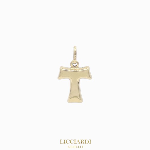 Pendentif homme tau jaune - pendentif,