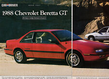 1988 Chevy Beretta GT Coupe, Very Lengthy ROAD TEST From American Car Magazine