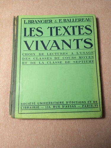 Ancien manuel scolaire 1949 - manuel,