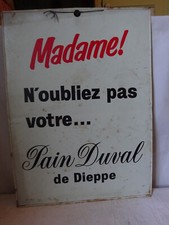 Plaque publicitaire tôle