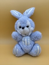 Doudou lapin, "Tartine et chocolat", blanc oreilles et bavoir rayés