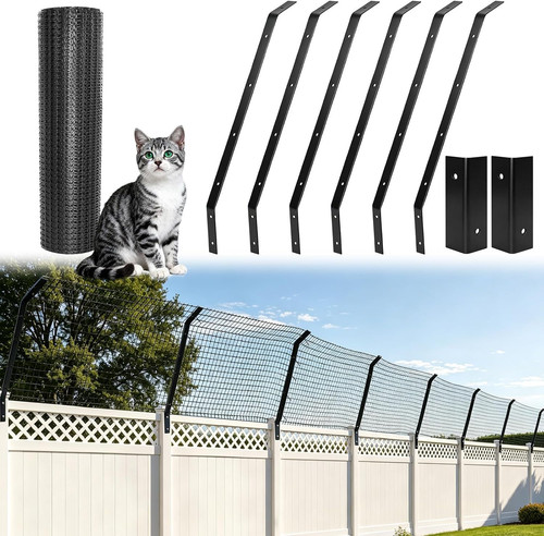 Cat fence outdoor barrier - cat,