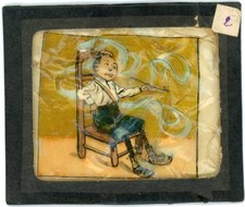 Magic Lantern Slide? comedy comic the smoker pipe n°2