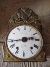 horloge comtoise ancienne en l'état avec son balancier 