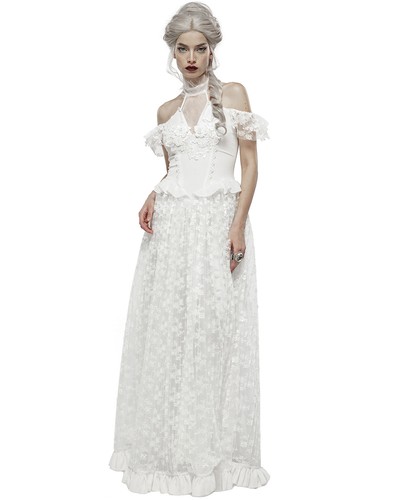 Punk rave long gothique - gothique, robe