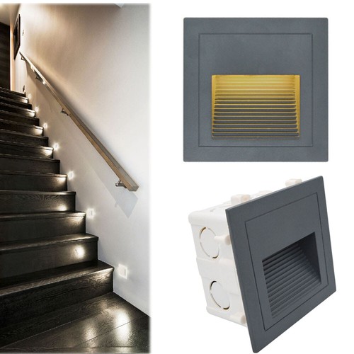 Grey led stair step - grey,