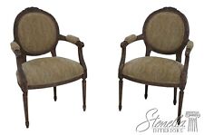 66751: Pair French Louis XVI Fauteuils Open Armchairs