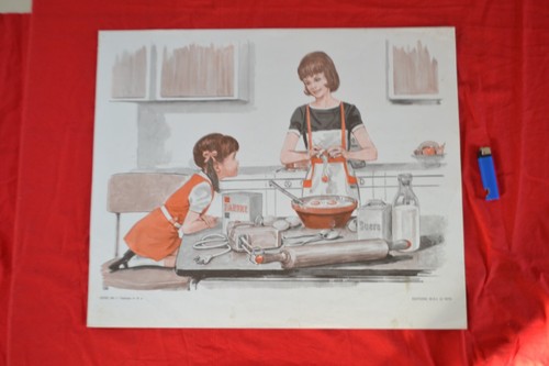 Ancienne affiche scolaire - , mdi